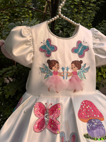 Fairy Hand Painted Baby Dress