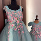 Blue Mother Daughter Dress