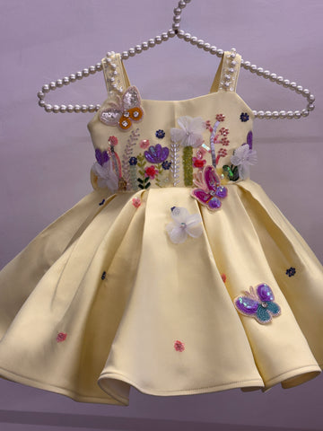Butter Yellow Handmade Dress
