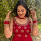 Cheery Red Anarkali