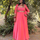 LD-009 Pink Handmade Anarkali Set