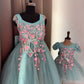Blue Mother Daughter Dress