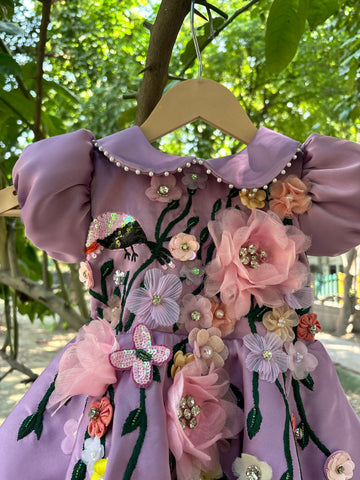 Purple Birthday dress for Girls