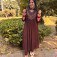 LD-010 Real Mirror work Brown Suit Set