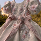 White Back Big Bow Baby Dress