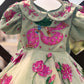 Green Handpainted Baby Dress