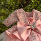 Pink Handmade Peplum Dress