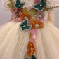 Beige Handmade 3D Dress
