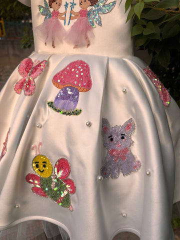 Fairy Hand Painted Baby Dress