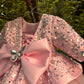 Pink Handmade Peplum Dress
