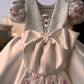 White Back Big Bow Baby Dress