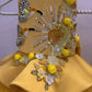 Mustard Yellow Handmade Baby Dress