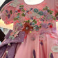 Pink Handmade Lavender Bow Dress
