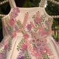 White colour beautiful dress of authentic handwork