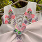 White Handmade 3D Butterfly Dress
