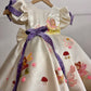 Off White Handpainted Baby Girl Dress