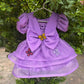 Lavender Handcrafted and Painted Dress