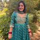 LD- 011 Green Bandhani Print Anarkali