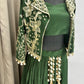 Green designer dress