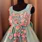 Blue Mother Daughter Dress