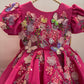 Deep Pink Handmade Baby Dress