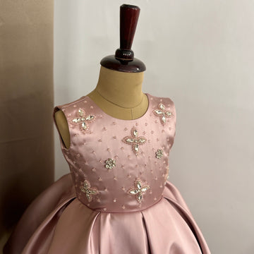 Pink Emblished Birthday Dress