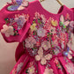 Deep Pink Handmade Baby Dress