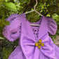 Lavender Handcrafted and Painted Dress