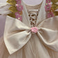 Beige Handmade 3D Dress