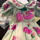 Green Handpainted Baby Dress