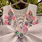 White Handmade 3D Butterfly Dress