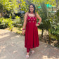 Cheery Red Anarkali