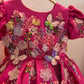 Deep Pink Handmade Baby Dress
