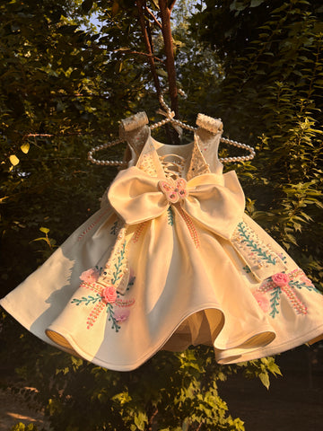 Butter Yellow Handmade Dress