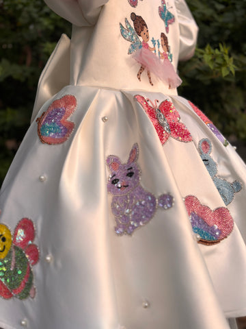 Fairy Hand Painted Baby Dress