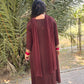 LD-010 Real Mirror work Brown Suit Set