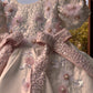 White Back Big Bow Baby Dress