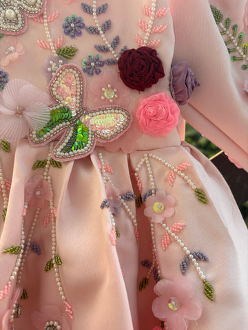 Pink Handmade Baby Dress