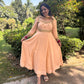 LD- 013 Peach Handmade Anarkali Set
