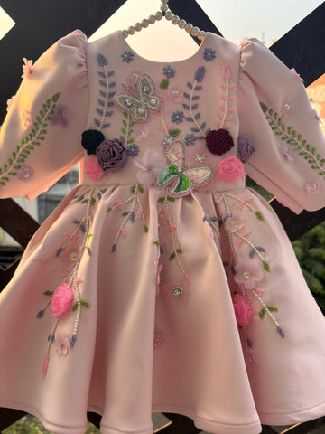 Pink Handmade Baby Dress