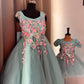 Blue Mother Daughter Dress