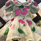 Green Handpainted Baby Dress