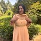 LD- 013 Peach Handmade Anarkali Set