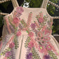 White colour beautiful dress of authentic handwork