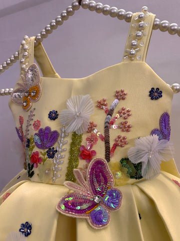 Butter Yellow Handmade Dress