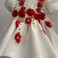 White & Red Baby Dress