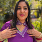 LD- 006 Purple Handmade Suit Set