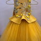 Mustard Yellow Handmade Baby Dress