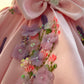 Pink Handmade Lavender Bow Dress