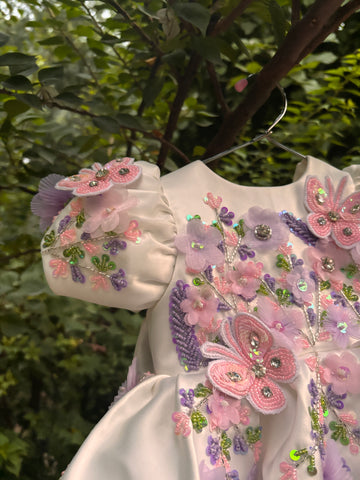 White Handmade Birthday Dress